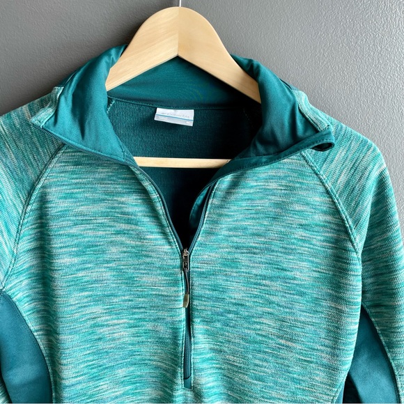 Columbia Half Zip Green Performance Jacket - Picture 4 of 8